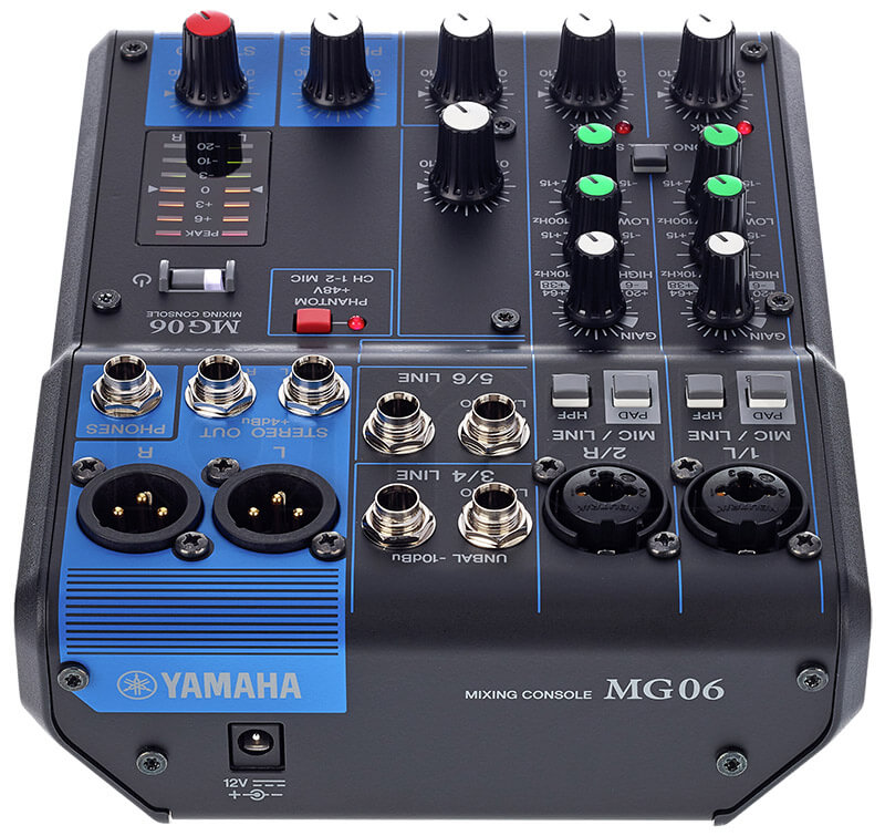 Cổng kết nối Mixer Yamaha MG06