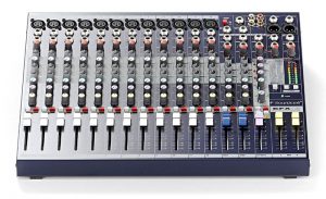 Giao diện điều khiển mixer soundcraft efx12