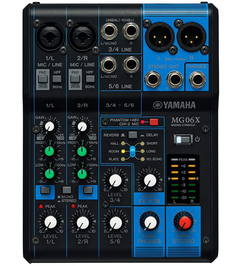 Mixer Yamaha MG06X nhập khẩu