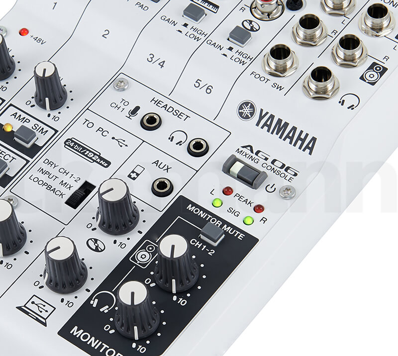 Núm điều chỉnh của Mixer Yamaha AG06
