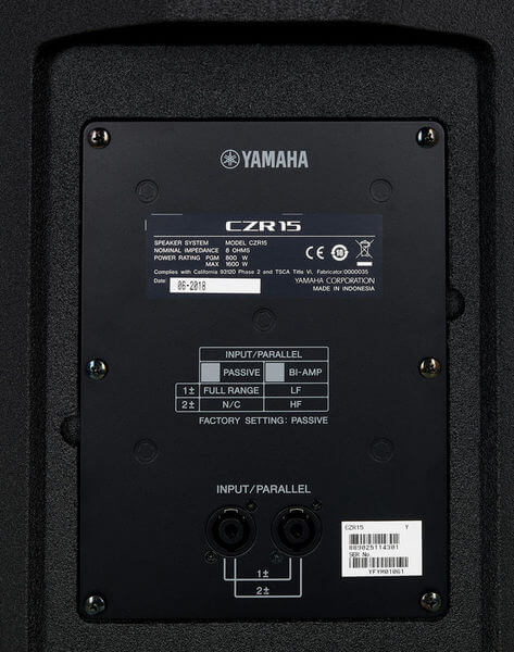 Cổng kết nối loa Yamaha CZR15