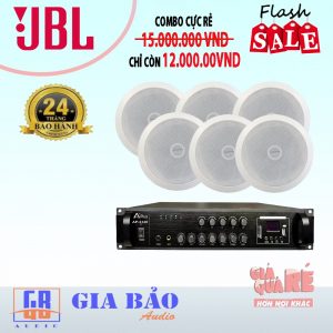 Giải pháp âm thanh nghe nhạc Nhà Hàng |Loa Âm Trần JBL 8124