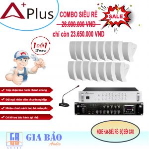 Combo Lắp Đặt Hệ Thống Âm Thanh Thông Báo Chia Vùng Trường Học