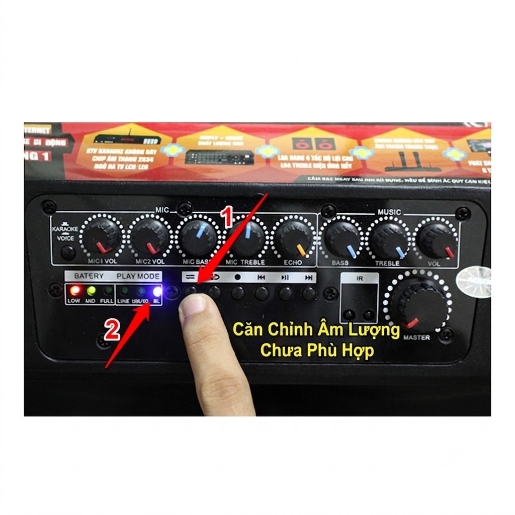 Căn Chỉnh Âm Lượng Chưa Phù Hợp