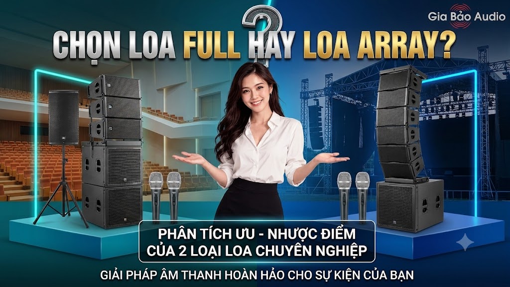 Nên chọn loa full hay loa array