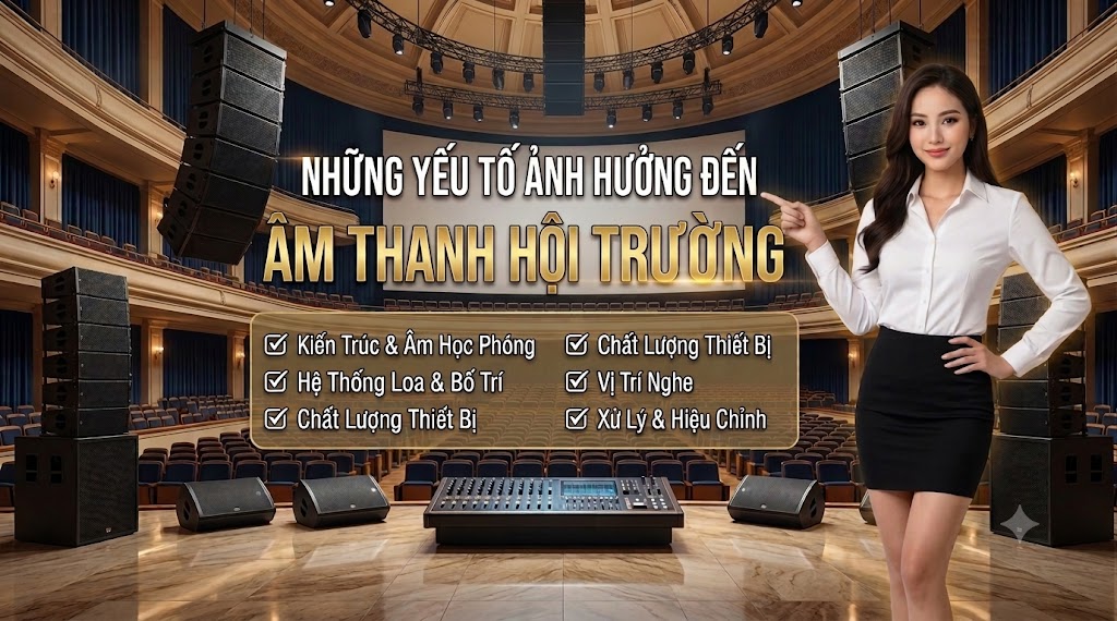 Những Yếu Tố Ảnh Hưởng Đến Âm Thanh Hội Trường